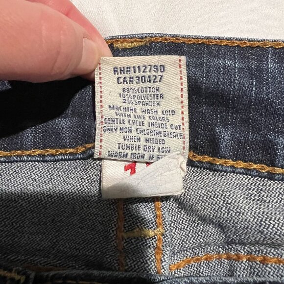 True Religion Women's Dark Wash Skinny Jeans Waist 27 - Picture 4 of 9